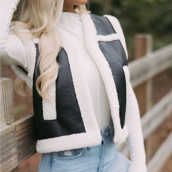 These three boutique Faux leather vest - Picture 2 of 4